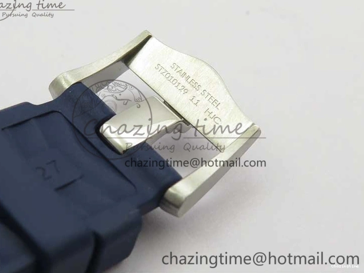 0321 Refined 2018 Seamaster Diver 300M SS YG VSF 1:1 Best Edition YG Bezel Blue Dial on Blue Rubber Strap A 7898